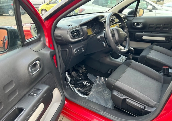 Citroen C3 cena 25999 przebieg: 138000, rok produkcji 2018 z Dukla małe 137